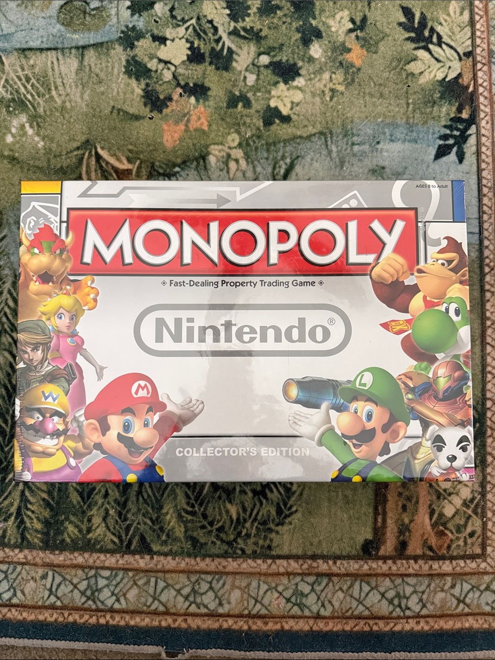 Sealed 🍄 Nintendo Monopoly Collector's Edition - White, Red & Green